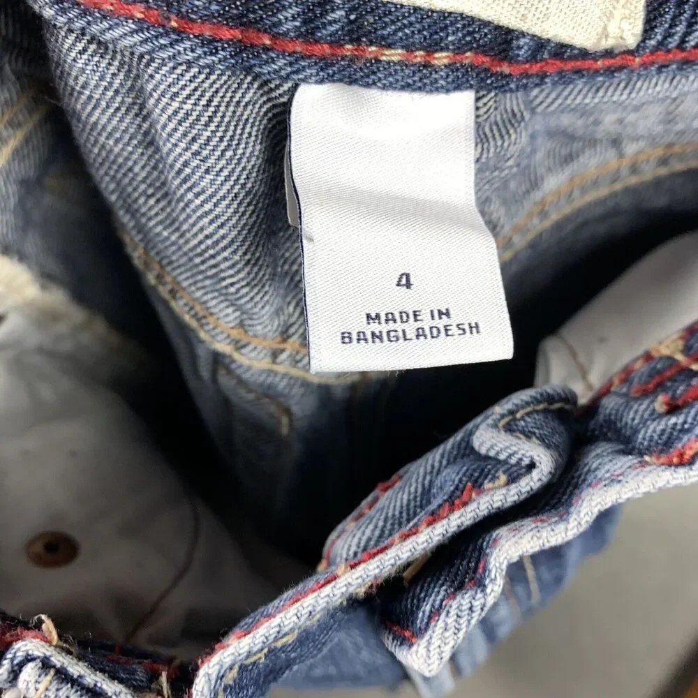 Gap Kids Jeans Size 4 Relaxed Fit‎ Elastics Waist Cotton Youth